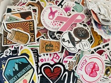5 Vinyl Stickers For Laptop, Luggage, Skate Board. Random Mystery Pack