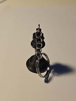 Schlüsselanhänger Schachkönigin schwarz Keyring Key Chain Ring Charm Champion Master