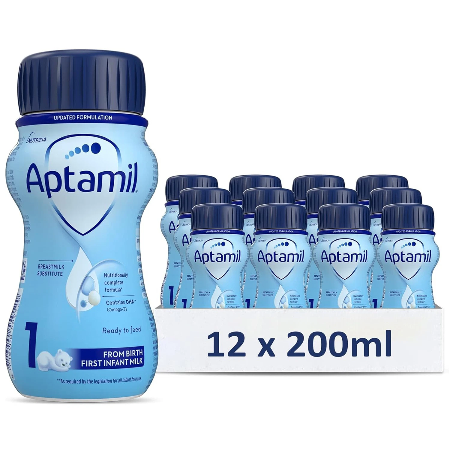 12 x 200ml Aptamil 1 Breastmilk Substitute 1 First Infant Baby Milk From Birth
Opens in a new window