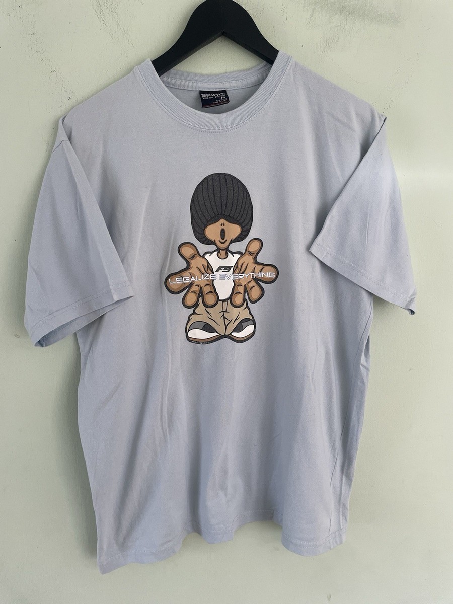 Vintage Y2K 90s Skate Rave Spirit Graphic T Shirt Legalize