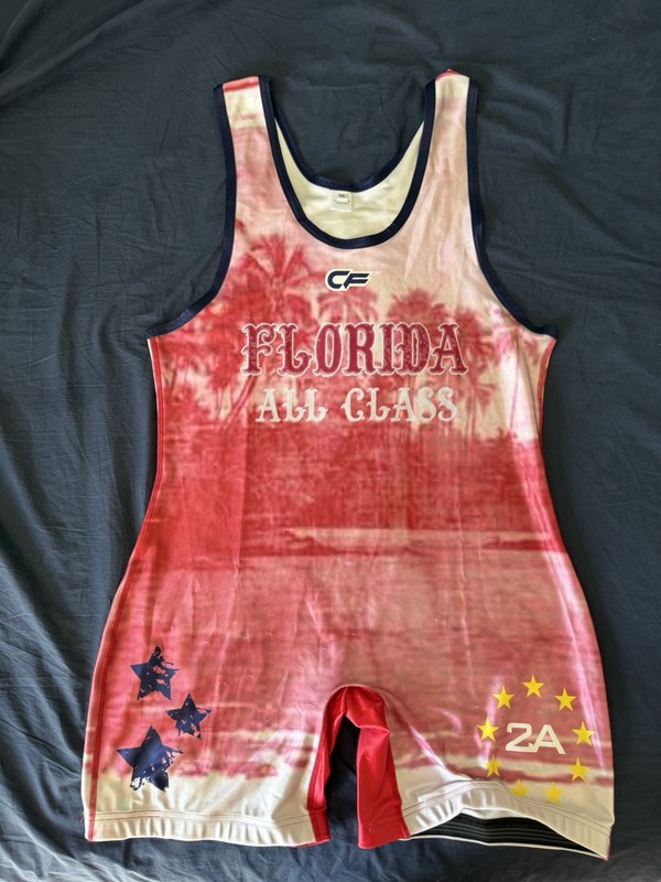 Florida All Class Wrestling Singlet - Cage Fighter - XXL 2XL