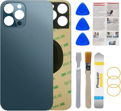 #ad Rear Back Glass Replacement for iPhone 12 Pro Max 6.7 Inches All Pacific Blue $17.35