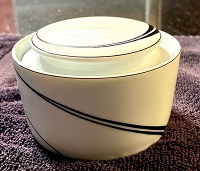 Block Spal, Jewels White Pearl Covered Sugar Bowl by Jack Prince, Portugal, MINT
