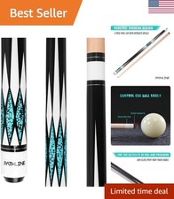 Pool Cue Stick - 58 inch Canadian Maple Billiard Pool Stick Multicolour, 18oz...