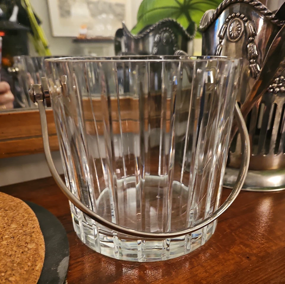 Cubo de hielo vintage Baccarat cristal años 70 Francia Foto 2 de 4