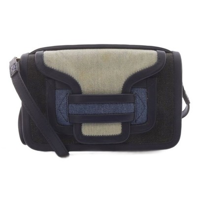 Pierre Hardy Denim Alpha 2Way Shoulder Bag Handbag Navy/Sr Ladies