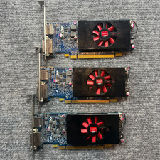 Lot of 3 AMD Radeon HD 7570 1GB DDR5 PCI-E Low Profile Video Graphics Card