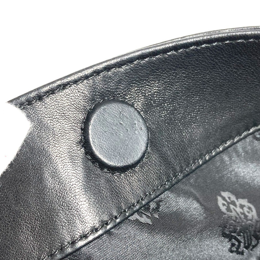 CHROME HEARTS Two fold Pyramid Studs Dagger Zip Bag Pouch Clutch bag thumbnail 13