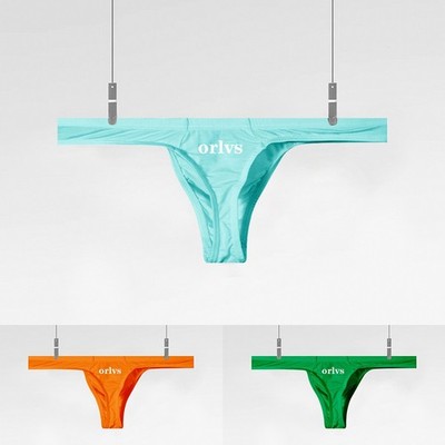 Unterwäsche G-String Orange Schwacher Anstieg Solide Weich 1pc Elasthan