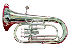 HAHAPA HANDMADE 3VALVE SILVER EUPHONIUM BRASS MADE TUBA FREE CUSTOM DUTY FOR USA