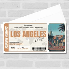 Los Angeles Usa Pass Personalised Gift Voucher Surprise Trip Holiday Ticket