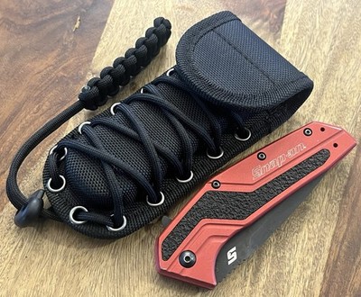 Kershaw SNAP-ON Dash Knife S088RD Assisted Folding Black w/Sheath SUPER NICE!!