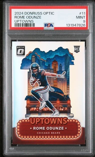 2024 PANINI DONRUSS OPTIC UPTOWNS #11 ROME ODUNZE ROOKIE RC PSA 9