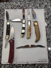 Lot of 6 Pocket Knives Winchester Wild Boar Gerber Browning American Free Ship