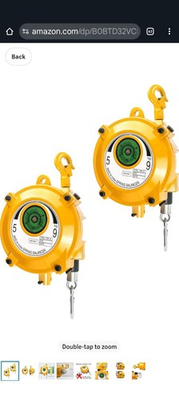 #ad *2 PACK * 11 19LBS RETRACTABLE SPRING BALANCE FIXTURE HOLDER TOOL HOLDER $75.00