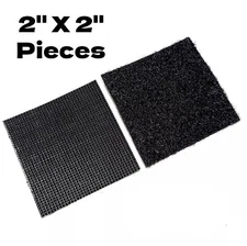 VELCRO® 2" x 2" Self Adhesive Hook & Loop Strip - Industrial Strength