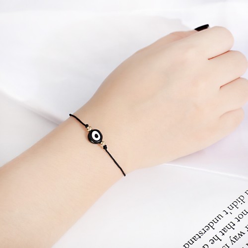Amulet Evil Eye Bracelet Women Men 18K Gold Plated Handmade Adjustable Jewelry - Picture 26 of 38