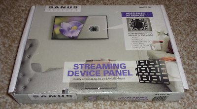 Sanus Streaming Device Panel Hides Small AV Devices up to 3 lbs Model AASP1-B1