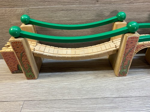 Vtg 1998 thomas train & friends wooden railway suspension bridge clickety clack - Picture 8 of 8