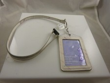 Id holder Lanyard keyring purple/white one side for ID and can put photo on othe