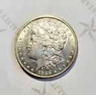 Rare CH AU  Grade 1886-O Morgan Silver Dollar, MUST SEE ! - C9614