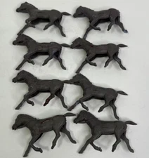 Lot of 8 REL Horses Grey Swirl 2.5 in x 4 in Very Clean P25