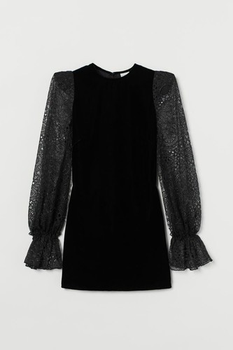 VAMPIRE'S WIFE x H\u0026M VELVET MINI DRESS 