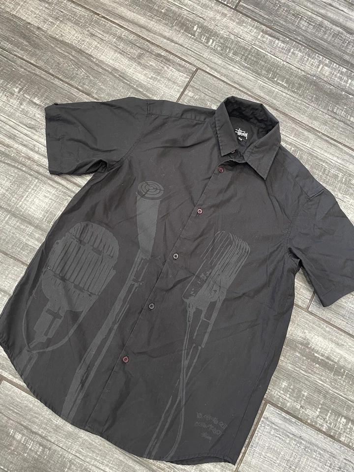 Camisa vintage Stussy - Streetwear EE. UU. con botones - Talla M Foto 2 de 4
