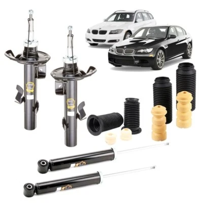 GOPARTS 4 AMMORTIZZATORI + TAMPONI ANT. E POST BMW SERIE 3 E90 E91 316 318 320 325 330 D