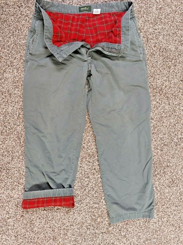 Relaxed Flannel Lined Pants Mens Size 