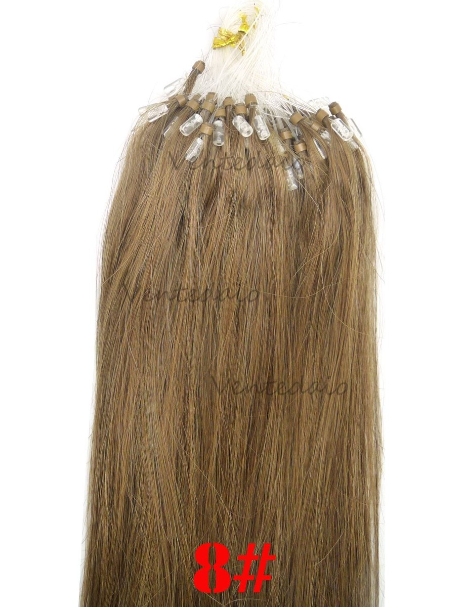 50-200 Mèches Extensions Cheveux 100% Naturels Remy - Pose à Froid Easy Loop 53cm - Qualité 3A