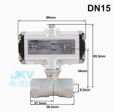 1pcs   KITZ pneumatic ball valve C-UTE pneumatic valve C-1 DN15--1/2