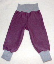 Merino wool fabric pants plain dusky pink-gray autumn/winter sizes 62-158