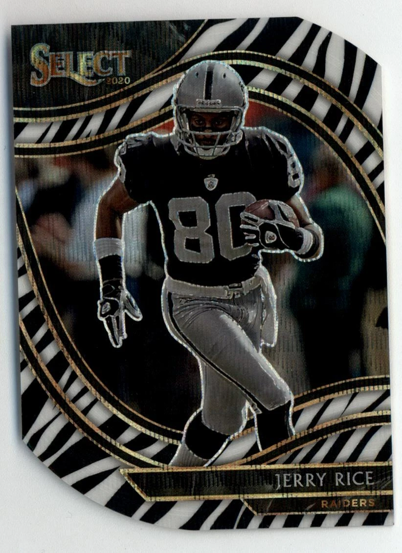 2020 Select Prizm Zebra Die Cut #320 Jerry Rice