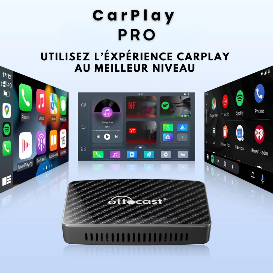 Carlink pro adaptateur carplay sans fil + Profitez de Netflix / Youtube...  - Photo 3/4