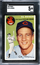 1954 Topps Al Rosen #15 SGC 5