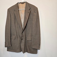 Hart Schaffner Marx Suit Jacket Blazer Mens 46 L Houndstooth Wool