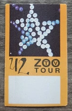 U2 Zoo TV 1992-93 Tour Satin Backstage Pass Otto Gig VIP Concert Crew Unused