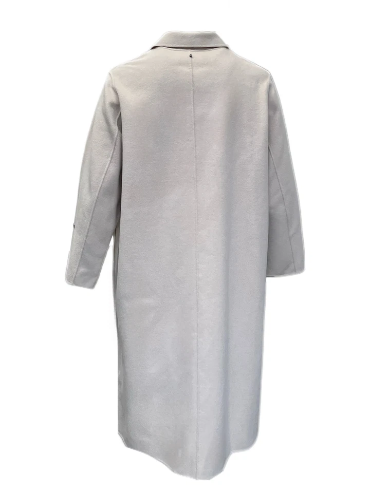 Abrigo para mujer Marina Rinaldi beige Tarina cierre de botones nuevo con etiquetas Foto 3 de 3