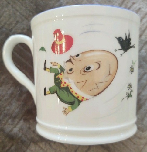 Plato decorativo Hammersley, taza y tazón de niño pequeño azul rima Inglaterra - Imagen 5 de 8
