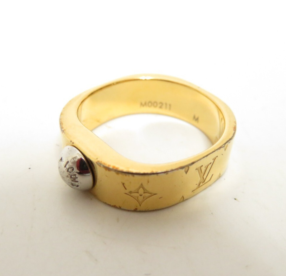 Authentic Louis Vuitton Monogram Ring M00211 M #4… - image 7