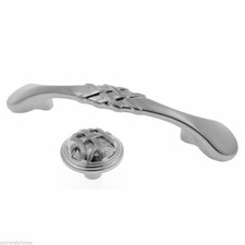 Brushed Nickel Cabinet Knob Pull Drawer Handle Kitchen Closet Dresser Hardware