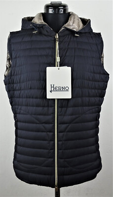HERNO PI0295D Ultralight Down Vest Jacket Damen Daunenjacke Wendeweste Gr.36 NEU