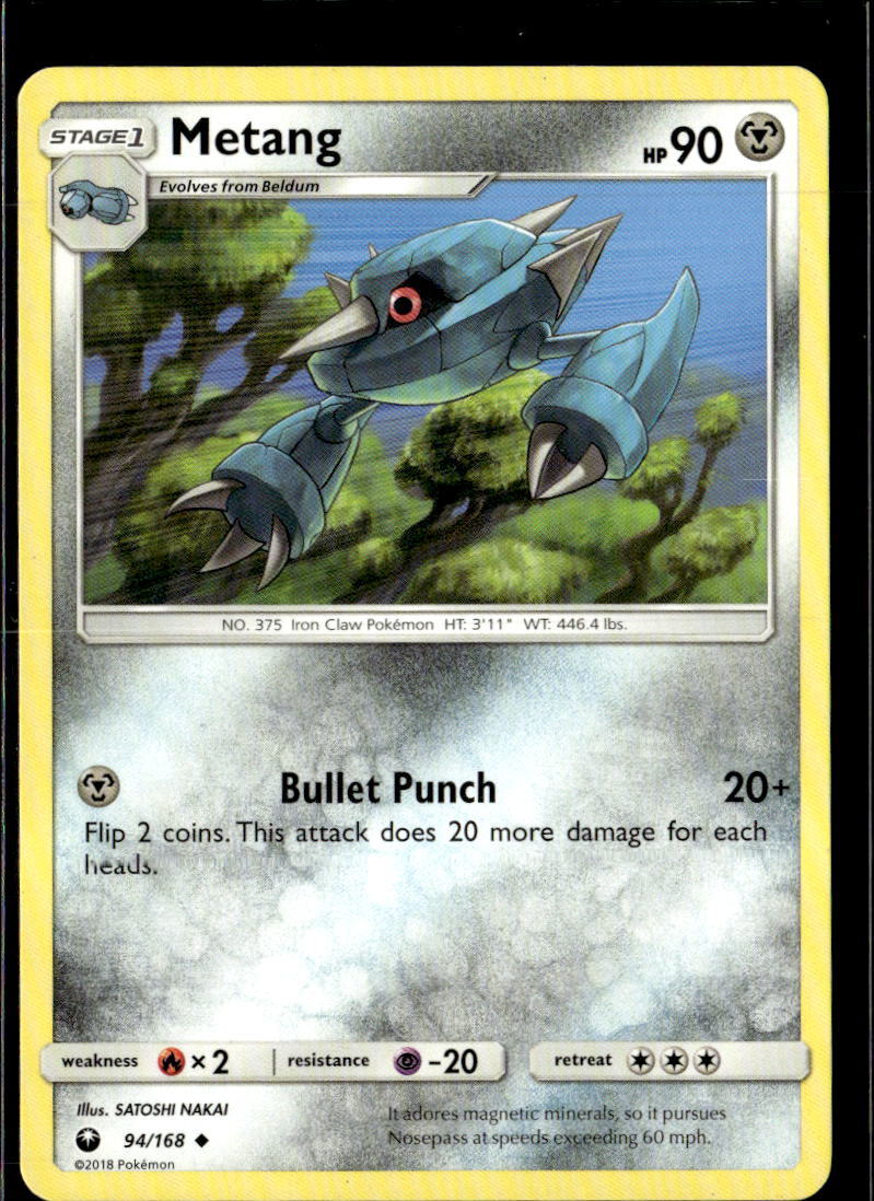 Pokemon Metang 94/168 Celestial Storm Non Holo Uncommon 5 Card Lot