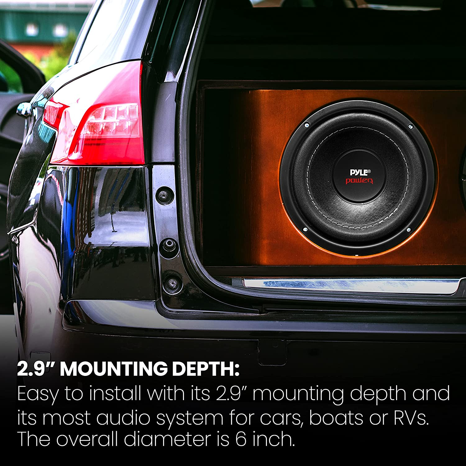 Car Vehicle Subwoofer Audio Speaker - 6.5 Non-Pressed Paper Cone, Black Plastic 