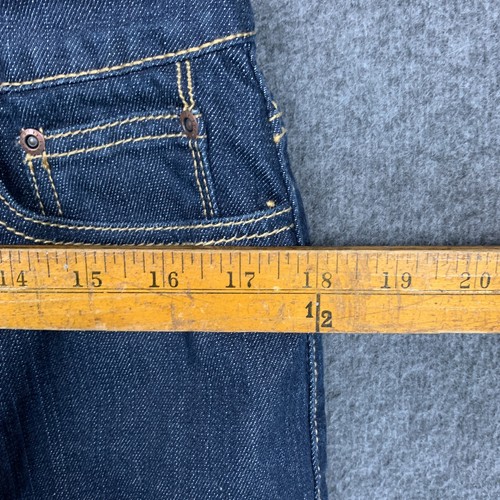 Daisy Fuentes Denim Skirt 10 Womens Straight Pencil Button Front Knee Blue 32x20 - 第 5/12 張圖片