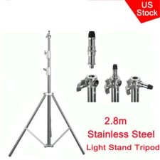 US 2.8m Heavy Duty Light Stand Tripod For Godox AD400Pro AD600BM VL150 SZ150R