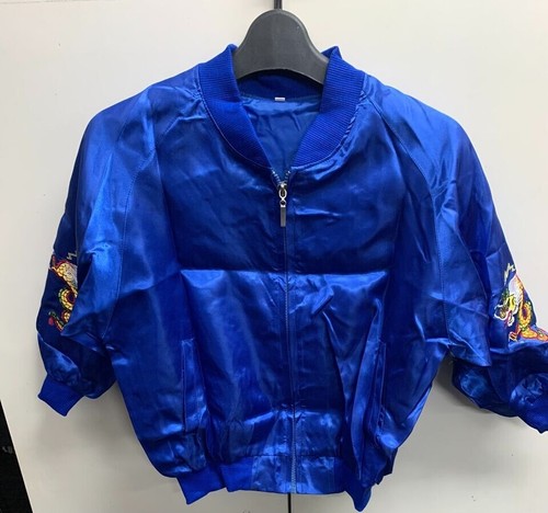 80s OKINAWA JAPAN FAR EAST TOURJACKET EMBROIDERED DRAGON VINTAGE SUKAJAN Kids - Picture 4 of 6