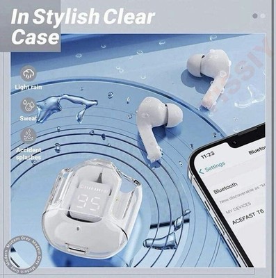 2023 New T2 TWS Transparent Wireless Bluetooth HIFI Sound Bluetooth 5.3 Headset