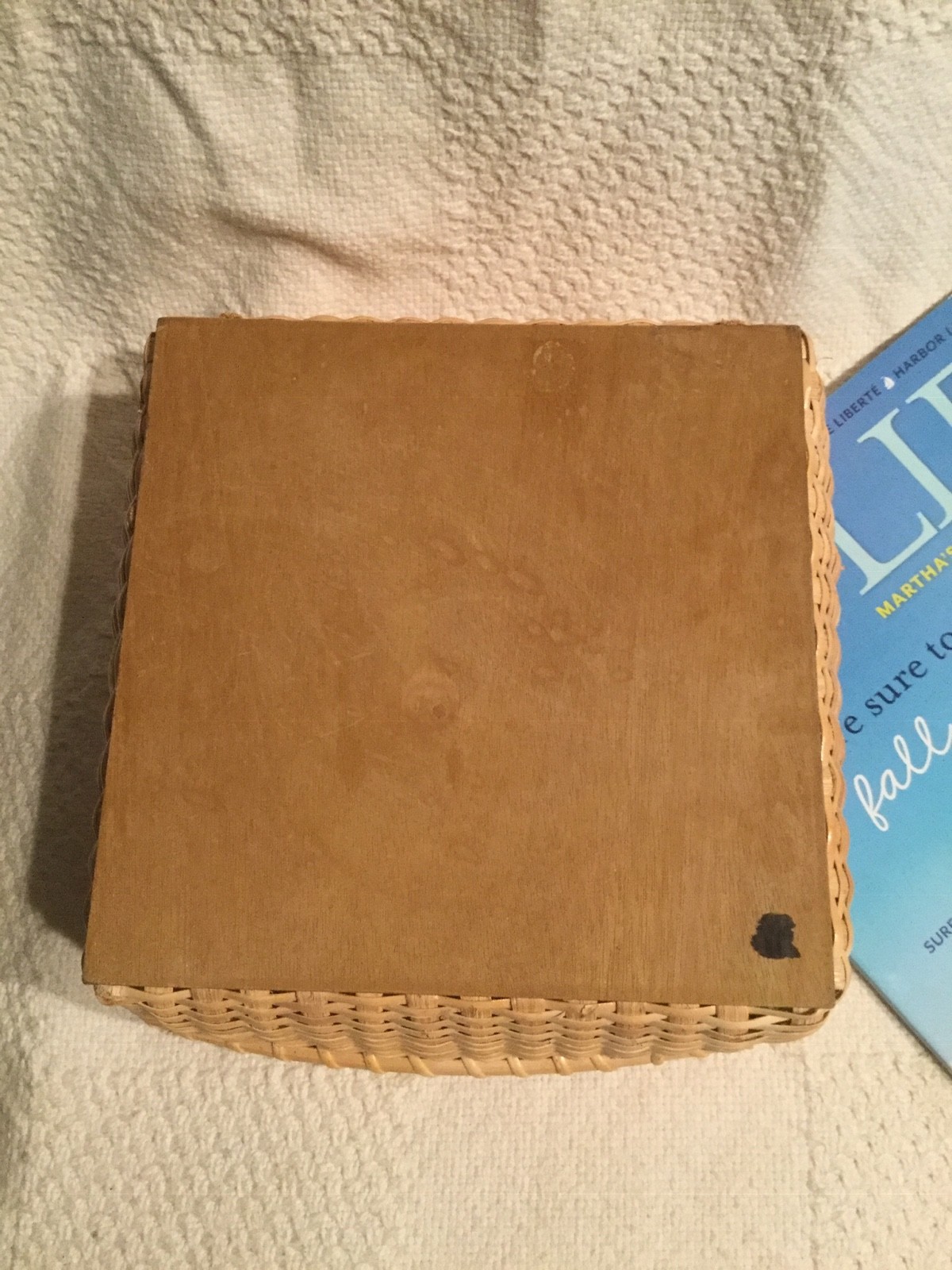 Nantucket Basket Napkin Holder nautical 8” x 2.5” eBay